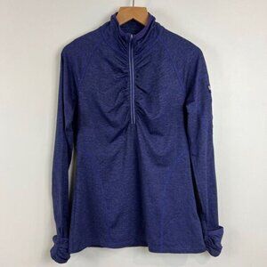 Kirkland Signature Women Small Purple Blue 1/4 Zip Pullover Athletic Jacket Thum
